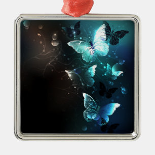 Mint-Night-Schmetterlinge Ornament Aus Metall