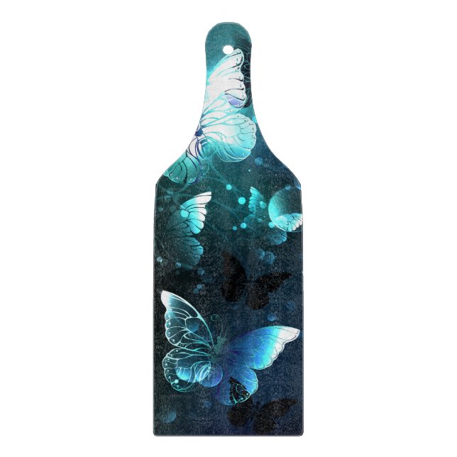 Mint-Night-Schmetterlinge Schneidebrett (Vorderseite)