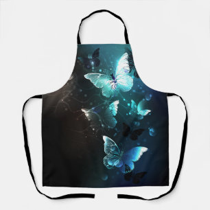Mint-Night-Schmetterlinge Schürze