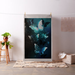 Mint-Night-Schmetterlinge Stoff