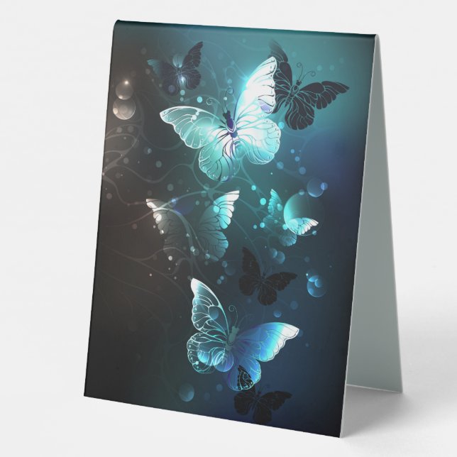 Mint-Night-Schmetterlinge Tischaufsteller (Rückseite)