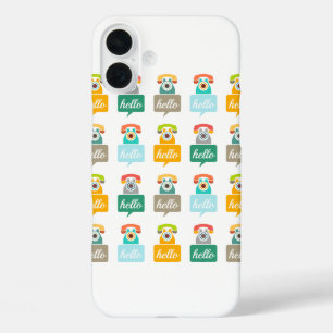 Mint Orange Aqua Tan Retro Telefon Hallo title_seo2