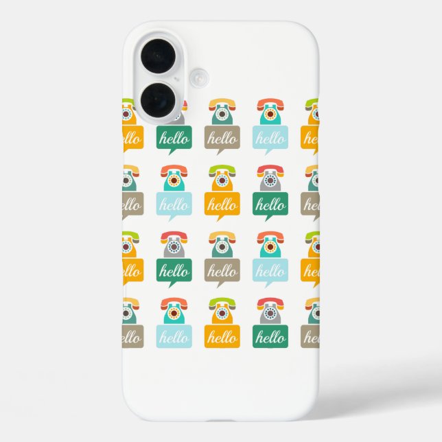 Mint Orange Aqua Tan Retro Telefon Hallo title_seo2 (Rückseite)