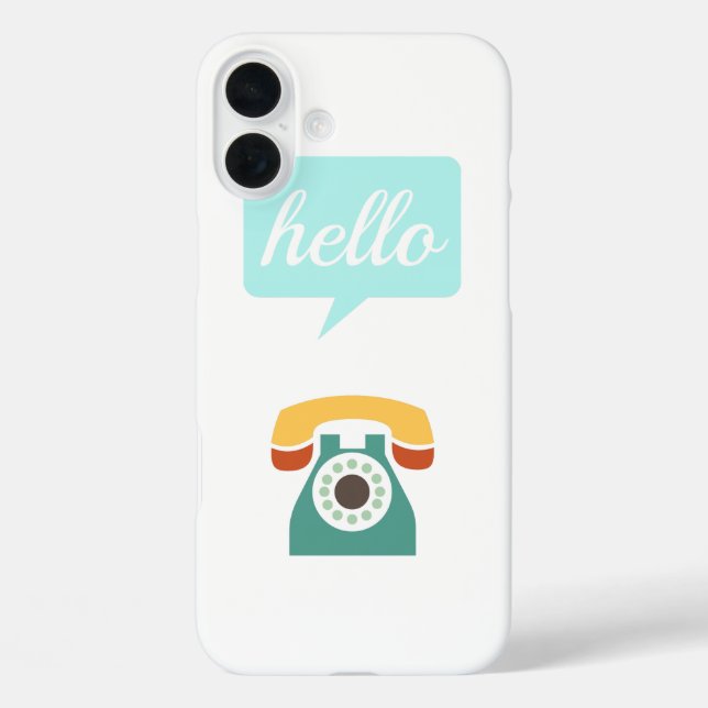 Mint Orange Aqua Tan Retro Telefon Hallo title_seo2 (Rückseite)
