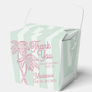 Mint Palm Spring Pastel Beach Brautparty Geschenkschachtel