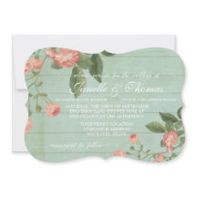 Mint Rustic Elegant Holz Hübsch Peach Blush Rose