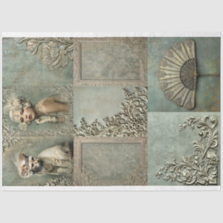 Mint Sage Allure Roaring 20's Matching Collection Seidenpapier