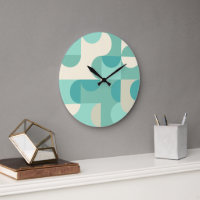 Mint Seafoam Aquamarin blaues grünes Retro Art Mus