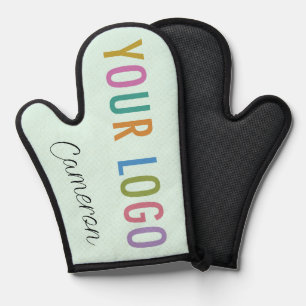 Mint Silicone Four Mitt avec logo et nom de l'entr