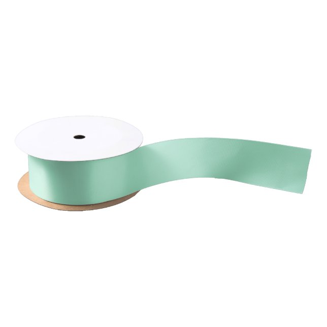 Mint Solid Color Satinband (Spule)