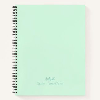 Mint Spiral Notebook Notizbuch