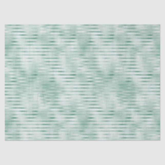 Mint Stripes Glam Glitz Seidenpapier (Vorderseite)