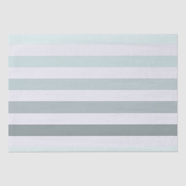 Mint Stripes Ombre Seidenpapier (Vorderseite)