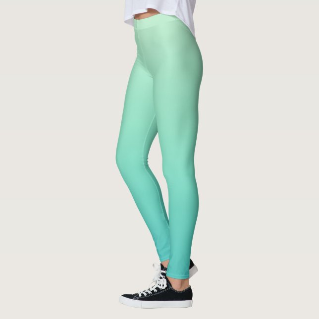 Mint Teal Gradient  Leggings (Links)