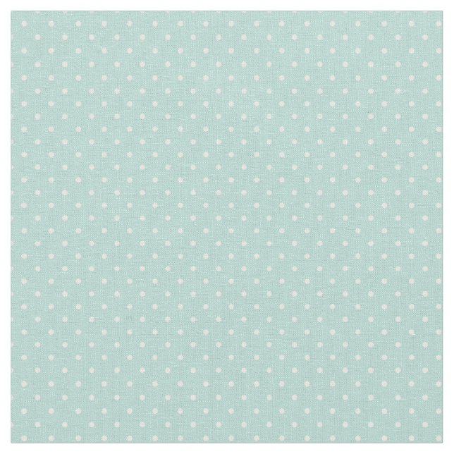 Mint Tiny Dots Stoff (Nahaufnahme)