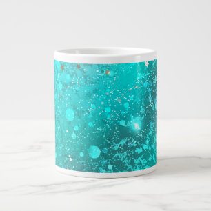 Mint Türkis Folienhintergrund Jumbo-Tasse