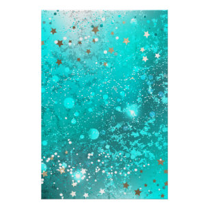 Mint Türkis Folienhintergrund Poster