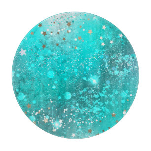 Mint Türkis Folienhintergrund Schneidebrett