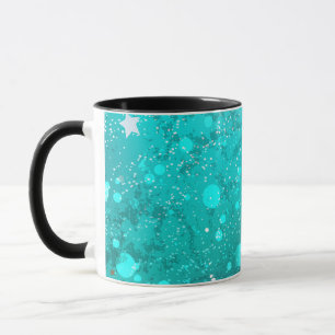 Mint Türkis Folienhintergrund Tasse