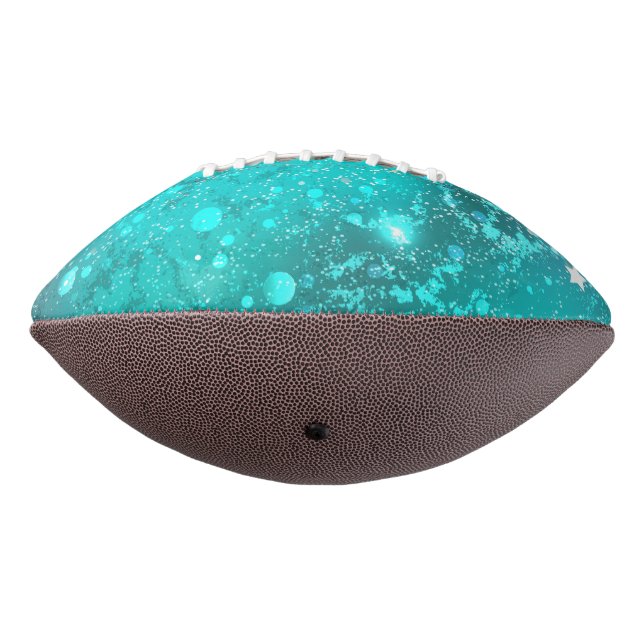 Mint Turquoise Foil Background Football (Gedreht 270)
