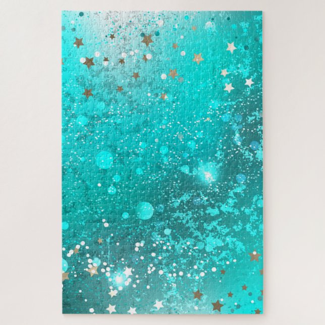 Mint Turquoise Foil Hintergrund (Vertikal)