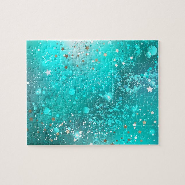 Mint Turquoise Foil Hintergrund (Horizontal)