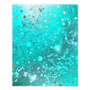 Mint Turquoise Foil Hintergrund Fotodruck