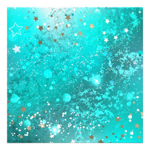 Mint Turquoise Foil Hintergrund Fotodruck