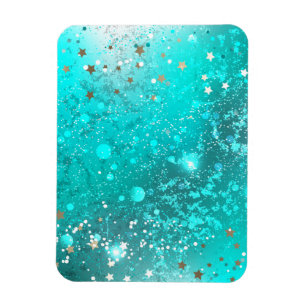 Mint Turquoise Foil Hintergrund Magnet