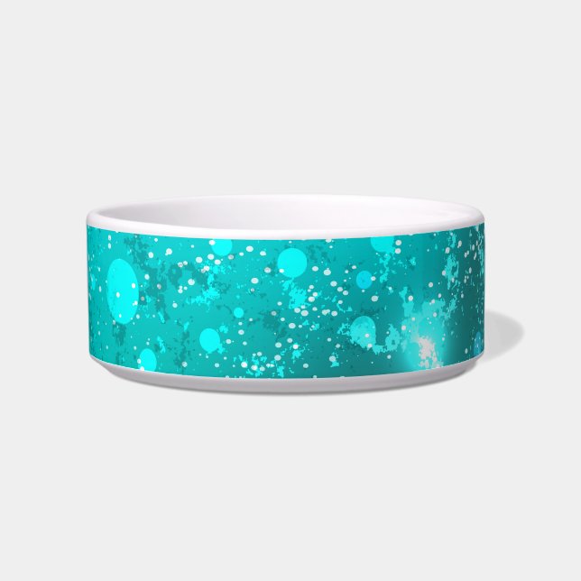 Mint Turquoise Foil Hintergrund Napf (Vorderseite)