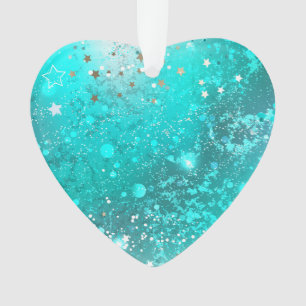 Mint Turquoise Foil Hintergrund Ornament