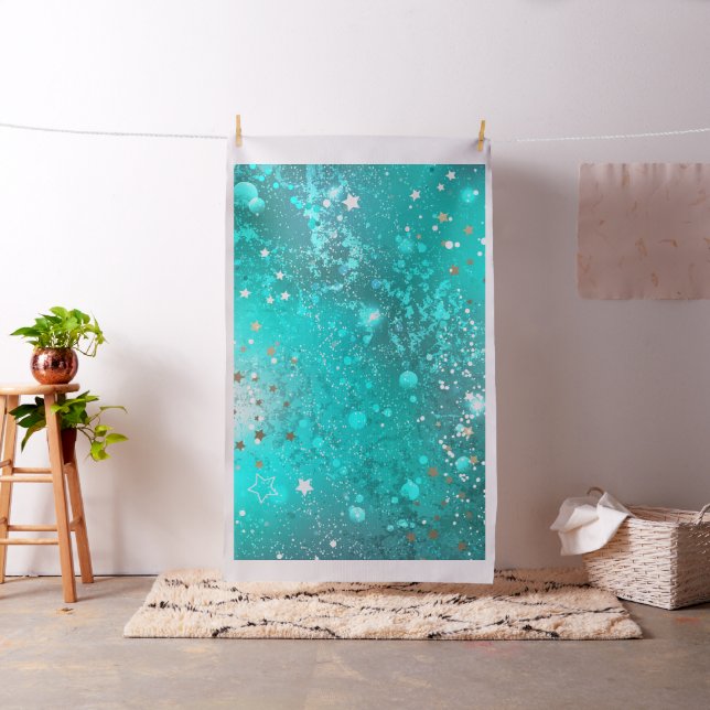 Mint Turquoise Foil Hintergrund Stoff (Beispiel)