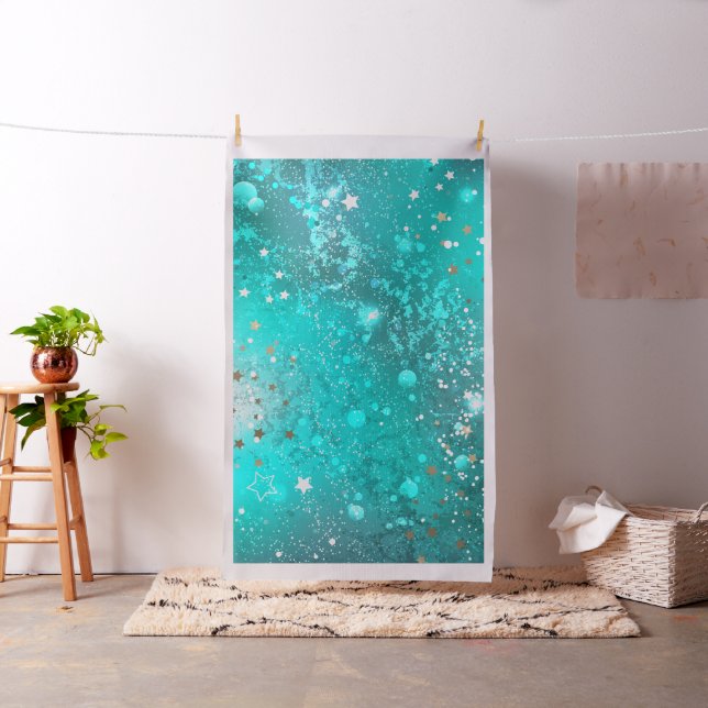 Mint Turquoise Foil Hintergrund Stoff (Beispiel)