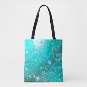 Mint Turquoise Foil Hintergrund Tasche