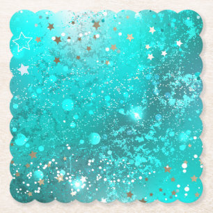Mint Turquoise Foil Hintergrund Untersetzer