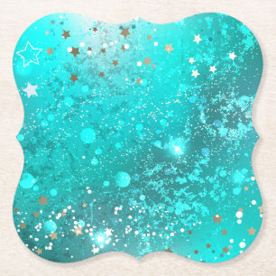 Mint Turquoise Foil Hintergrund Untersetzer