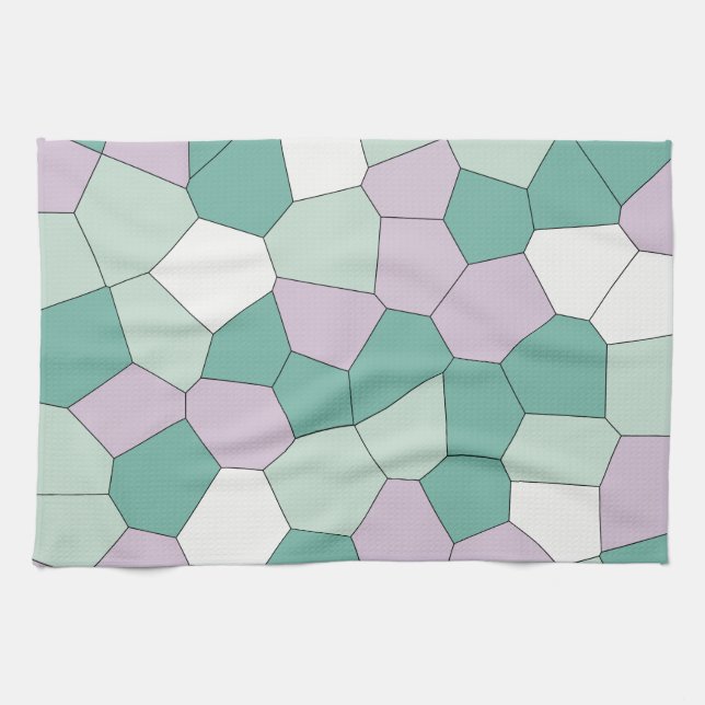 Mint und Lavender Geschirrtuch (Horizontal)