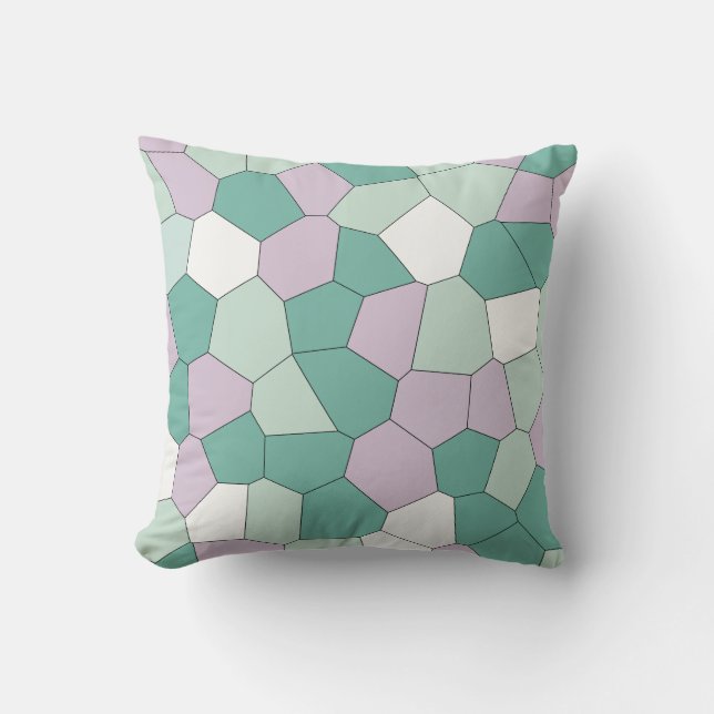 Mint und Lavender Kissen (Vorderseite)