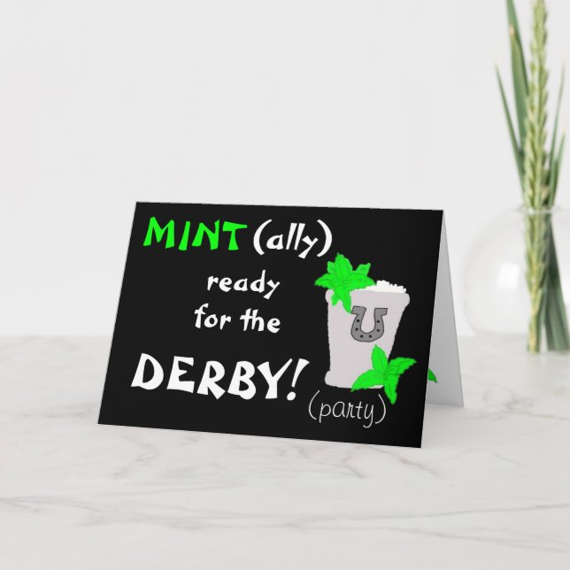 MINT(Verbündeter) bereit für das DERBY! Party lade Einladung (Vorderseite)