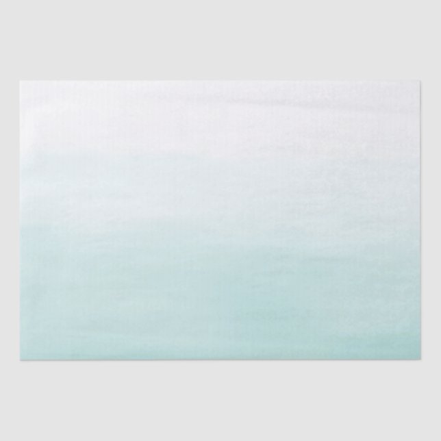 Mint White Wedding Seidenpapier (Vorderseite)