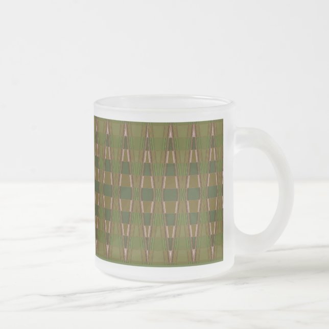 Mintglas-Tasse - Abstrakt Mattglastasse (Rechts)