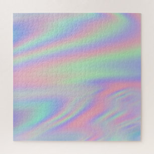 Mintgrün Rosa Irisierender Regenbogen Ombre