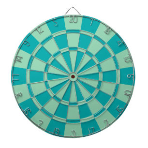 Mintgrün und Türkis Dartscheibe