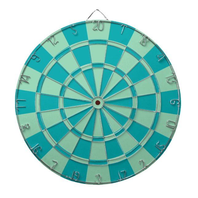Mintgrün und Türkis Dartscheibe (vorne)