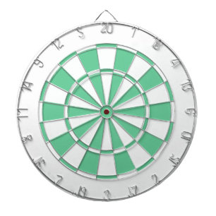 mintgrün und weiß dartscheibe
