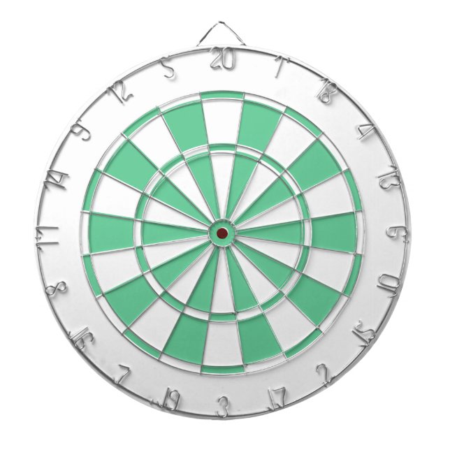 mintgrün und weiß dartscheibe (vorne)