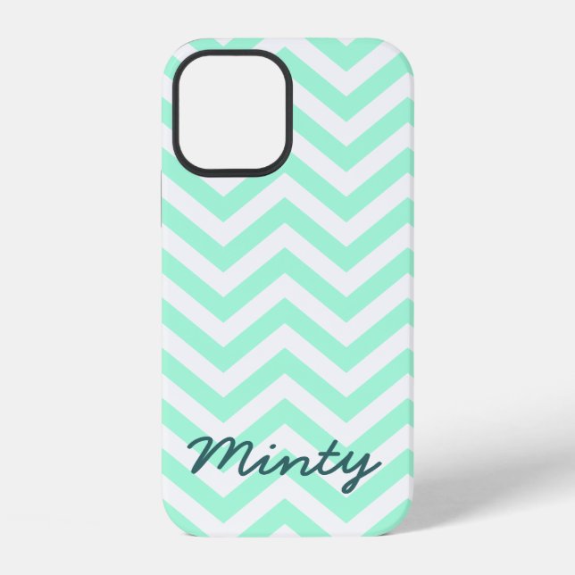 Mintgrüne Chevron-Muster iPhone 5C-Hülle Hülle (Rückseite)