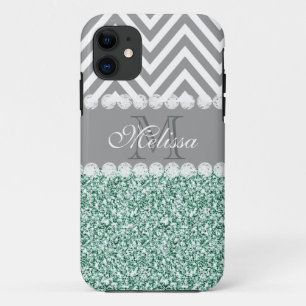 MINTGRÜNER GLITTER, GRAUER CHEVRON, MONOGRAMM TITLE_SEO2