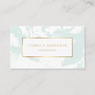 Mintmarmor mit Imitate Gold Foil Business Card Visitenkarte