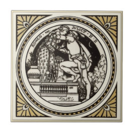 Minton Shakespeare Romeo & Julia Tile 1870er Repro Fliese